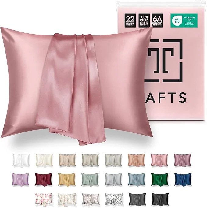User-Friendly Tafts Pillow Cases – 22mm Pure Mulberry 6A Silk Pillowcase Premium Material