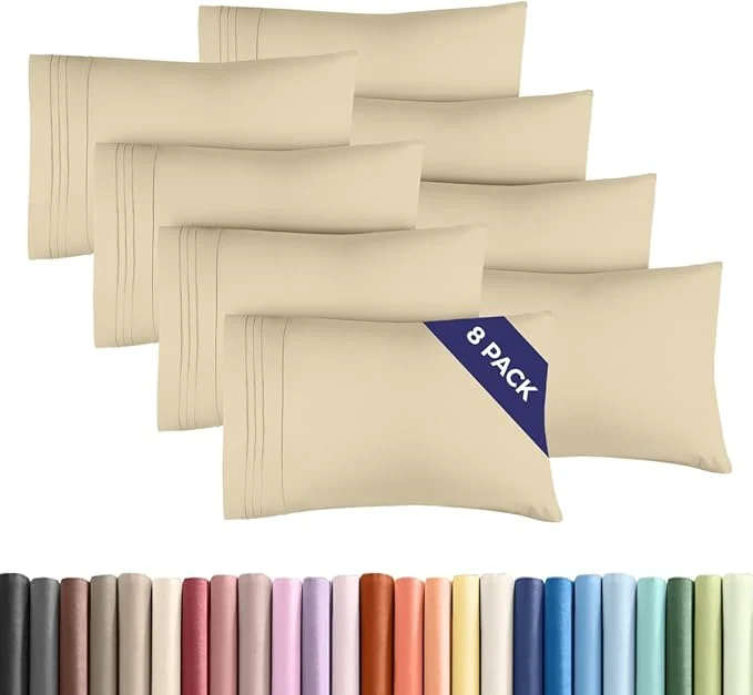 Unique Standard Pillow Cases Set of 8 Verified
