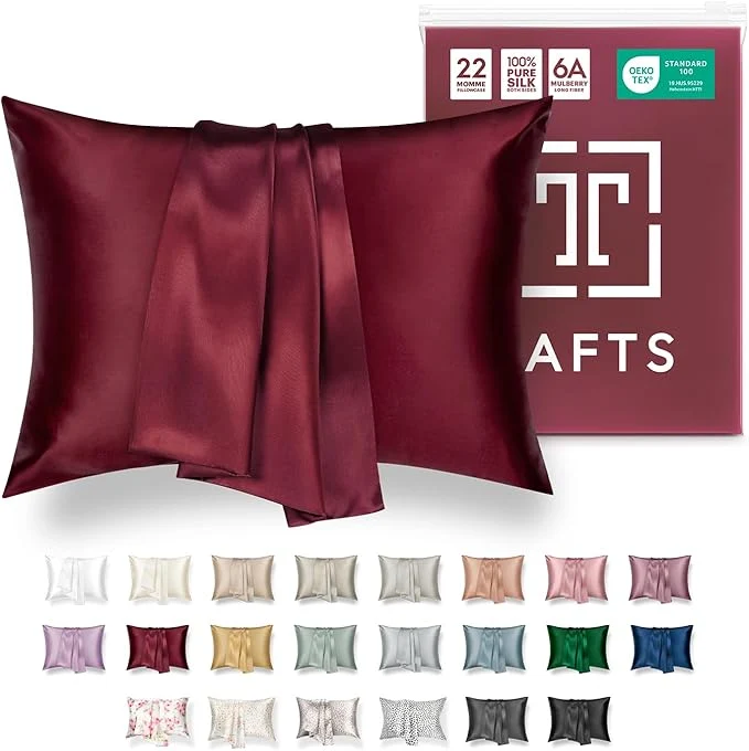 Next-Generation Tafts Silk Pillow Cases – 22mm Pure Mulberry 6A Silk Pillowcase Fine Crafted