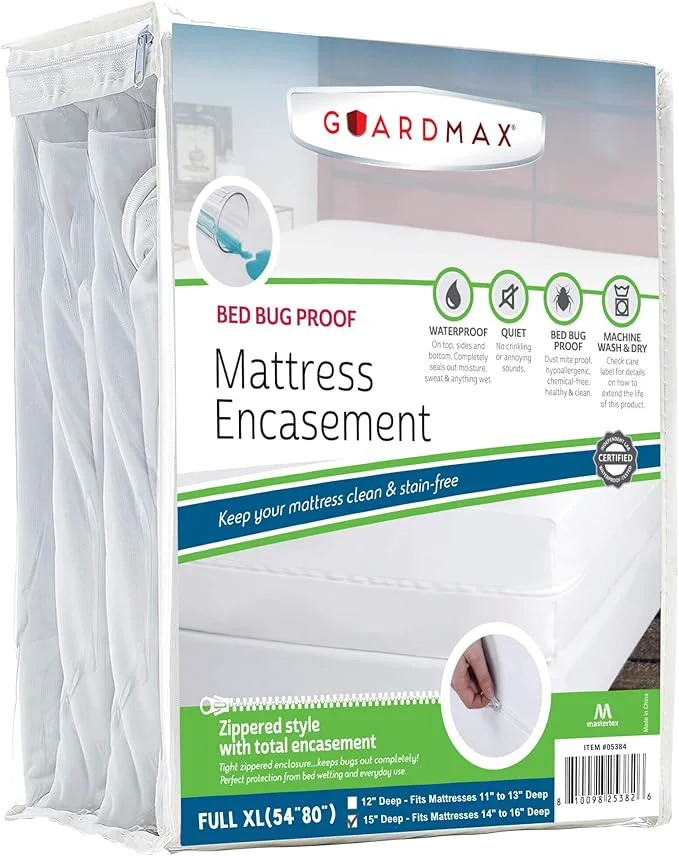 Trendy Guardmax Jersey Knitted Full XL Zippered Mattress Encasement Stylish