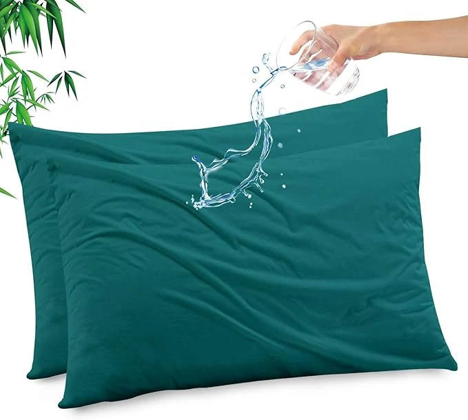 Next-Generation Gogreen Bamboo Rayon Waterproof Pillow Protector Breathable Pillow Cover Fashionable