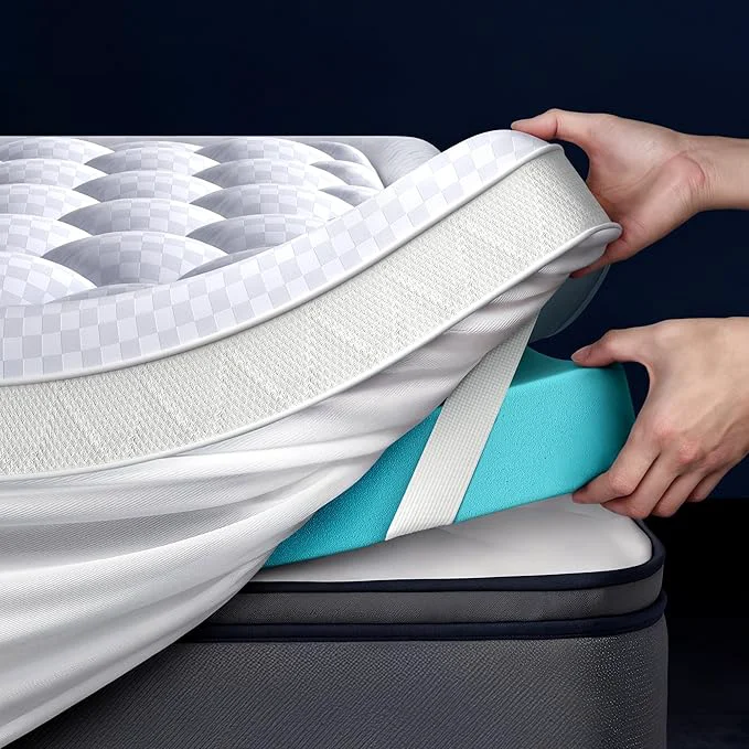 Environmentally Friendly 5 Inch Mega Support Memory Foam Twin Mattress Topper Natural