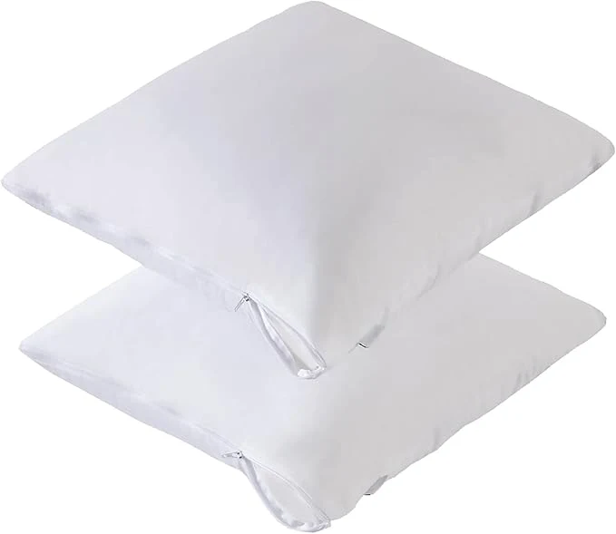 Clean Feather Proof Pillow Protectors 22×22 Pack of 2 Waterproof Soft Bamboo Viscose Authentic