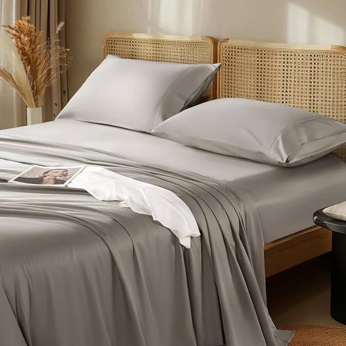 Stylish LBRO2M 1000 Thread Count Egyptian Cotton Sheets Set Twin XL 3 Piece Sets Crafted