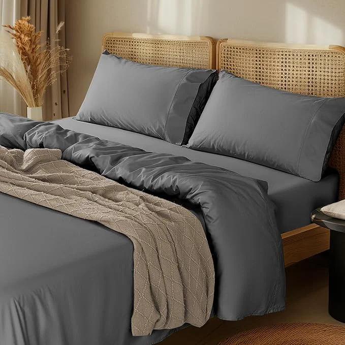 Professional LBRO2M 1000 Thread Count Egyptian Cotton Sheets Set Twin 3 Piece Sets Bed Secure