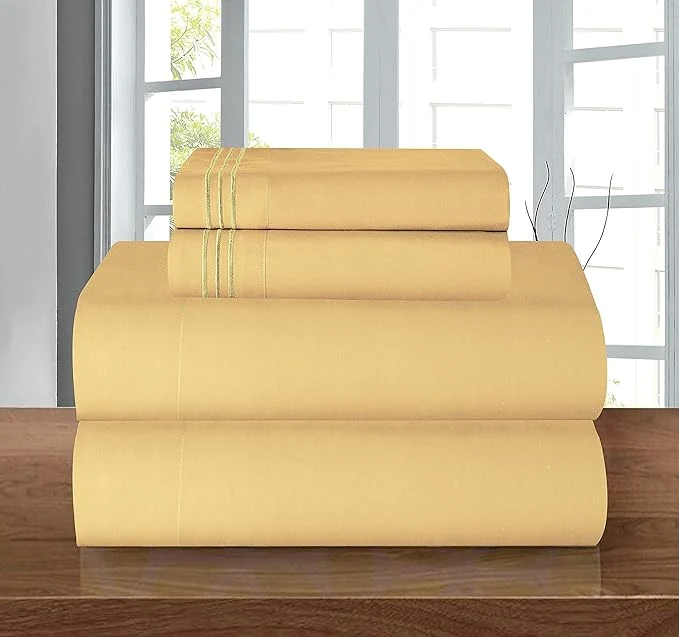 Minimalist Elegant Comfort Luxury Soft 1500 Premier 4-Piece Premium Hotel Quality Wrinkle Reusable