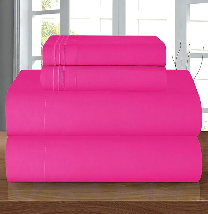 Traditional Elegant Comfort Luxury 1500 Premium Hotel Quality Microfiber 5-Piece Sheet Set World-Class