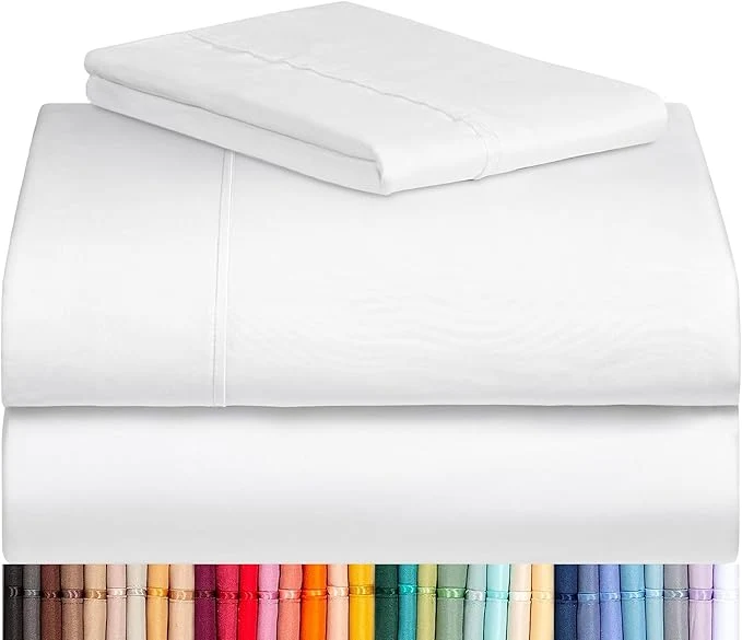 World-Class LuxClub 3 PC Twin Sheet Set Deep Pockets Wrinkle Cooling Bed Sheets Hotel Advanced