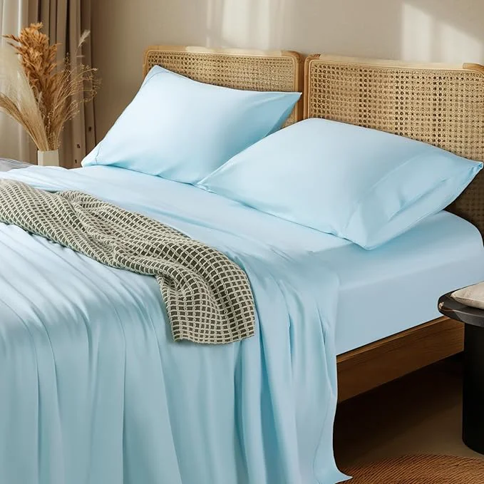 Trusted LBRO2M 1000 Thread Count Egyptian Cotton Sheets Set Twin 3 Piece Sets Bed Premium