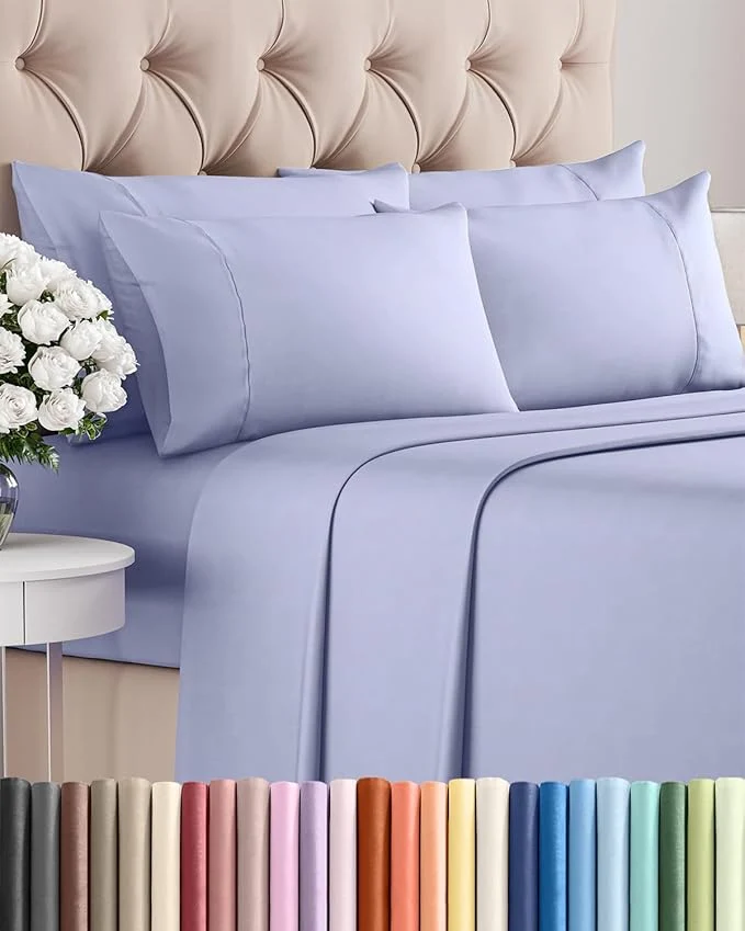 Detailed King 6 Piece Sheet Set Sustainable