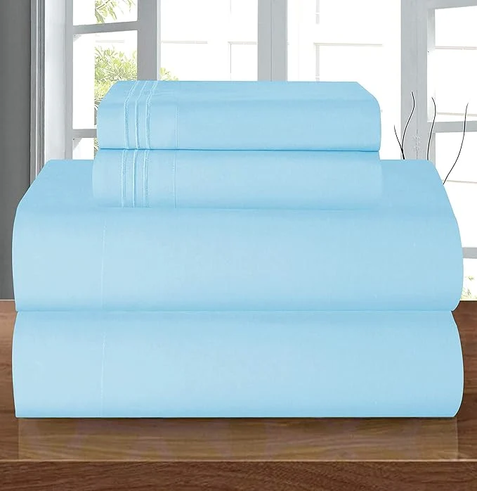 High-Performance Elegant Comfort Luxury 1500 Premium Hotel Quality Microfiber 4-Piece Sheet Set Easy-to-Use