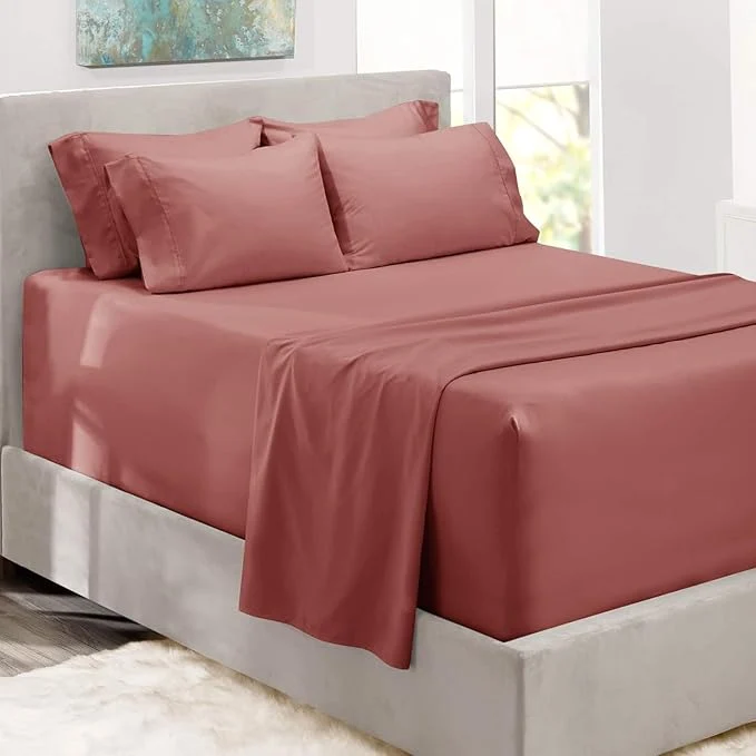 Trendy Hearth Harbor Bed Sheets Luxury Soft 6 Piece Bed Sheet Set Extra Deep Pocket Excellent
