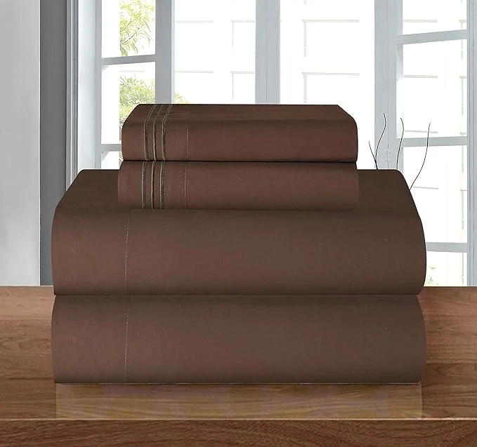 High-Quality Elegant Comfort Luxury Soft 1500 Thread Count Egyptian Quality 3-Piece Sheet Advanced