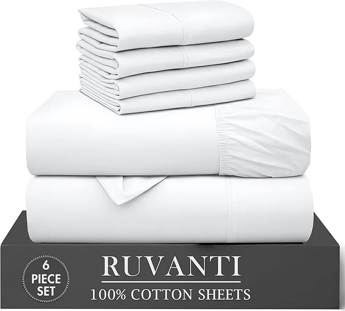 Smooth RUVANTI 6 Pcs Cotton Sheets Original