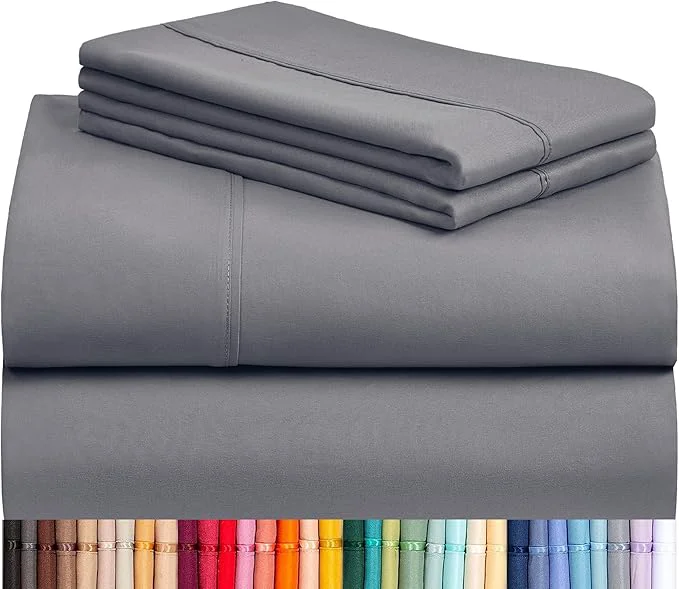 Reusable LuxClub 3 PC Twin XL Sheet Set Deep Pockets Wrinkle Cooling Bed Sheets Exceptional