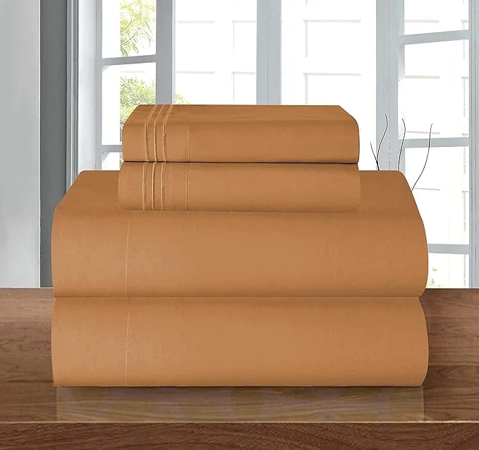 Unique Elegant Comfort Luxury Soft 1500 Premier Egyptian 4-Piece Premium Hotel Quality Efficient