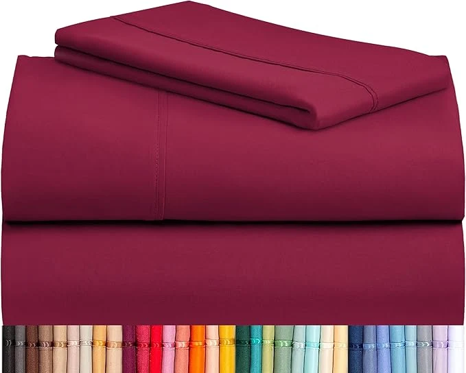 Contemporary LuxClub 3 PC Sheet Bed Sheets Deep Pockets 18 Eco Friendly Wrinkle Expertly Made