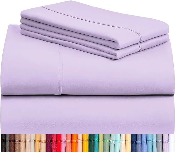 Traditional LuxClub 4 PC California King Sheet Set Breathable Luxury Bed Sheets Deep Expertly Made