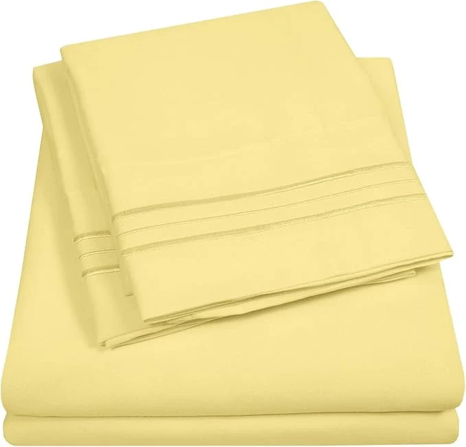 User-Friendly Queen Size Sheet Set with Built-in Sheet Straps Certified