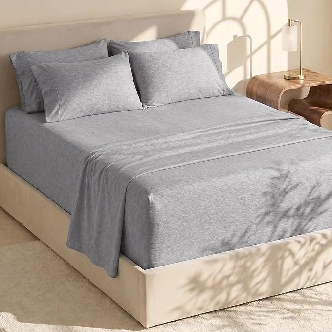 Carefully Designed Hearth Harbor Bed Sheets Luxury Soft 6 Piece Bed Sheet Set Extra Deep Pocket Elegant