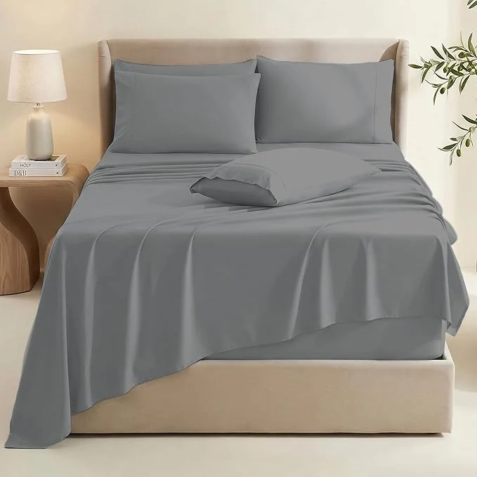 Exclusive Hearth Harbor Bed Sheets Luxury Soft 6 Piece Bed Sheet Set Extra Deep Pocket Specialty