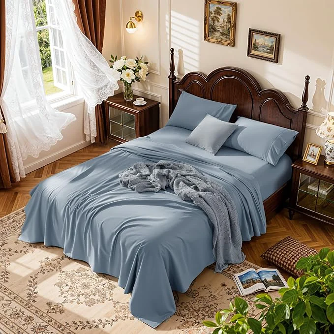 Selected LBRO2M 1000 Thread Count Egyptian Cotton Sheets Set Clifornia King Next-Generation