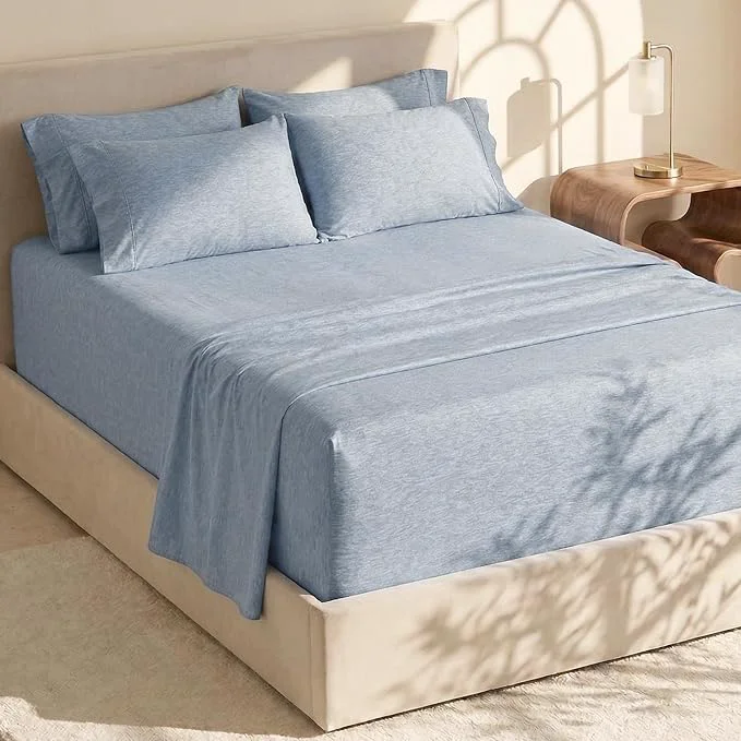 Quality Hearth Harbor Bed Sheets Luxury Soft 6 Piece Bed Sheet Set Extra Deep Pocket Minimalist