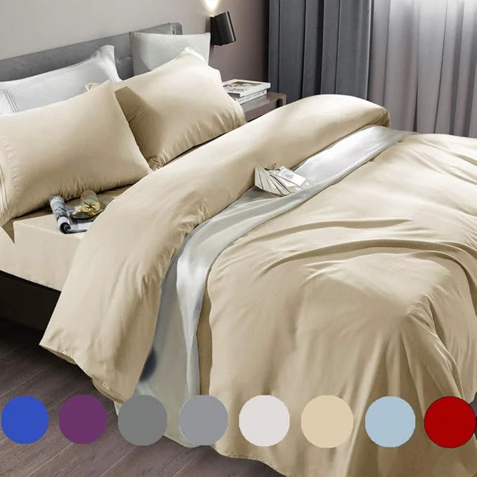 Flexible SONORO KATE Bed Sheet Set Super Soft Microfiber 1800 Thread Count Luxury Easy-to-Use