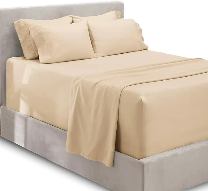 Powerful Hearth Harbor Luxury Soft 6 Piece Bed Sheet Set Extra Deep Pocket Fitted Sophisticated