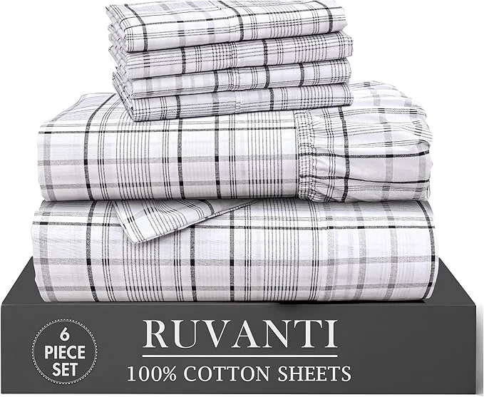 Dependable RUVANTI 6 Pcs Cotton Sheets Certified