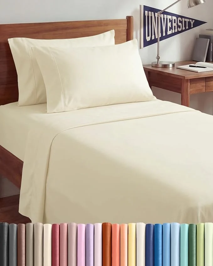 Fine Twin XL 4 Piece Sheet Set Premium Material