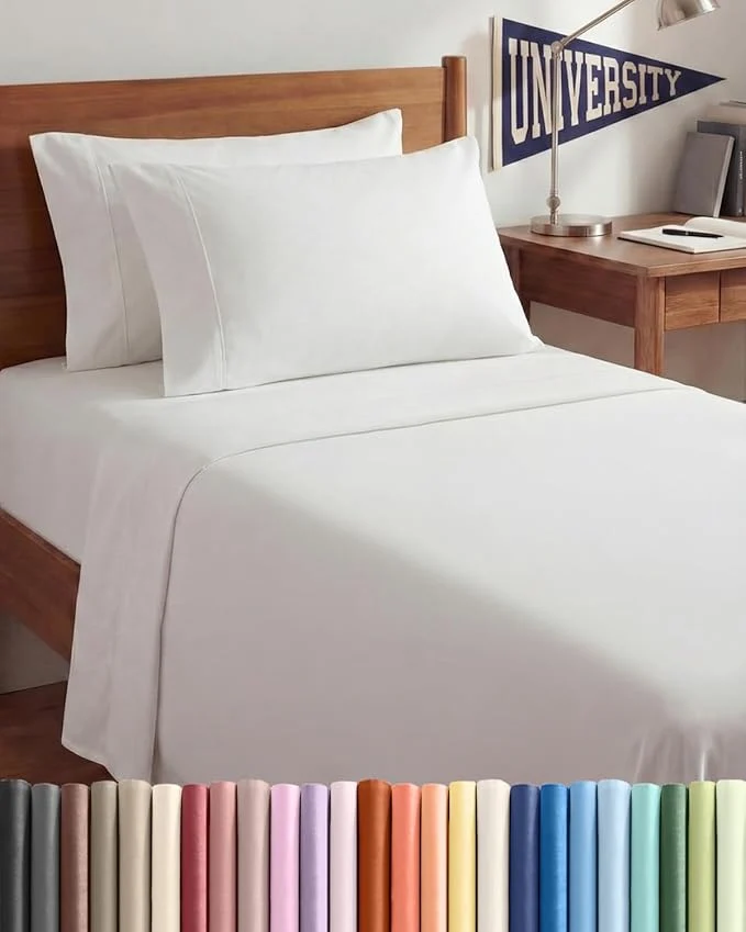 High-End Twin XL 4 Piece Sheet Set Easy-to-Use
