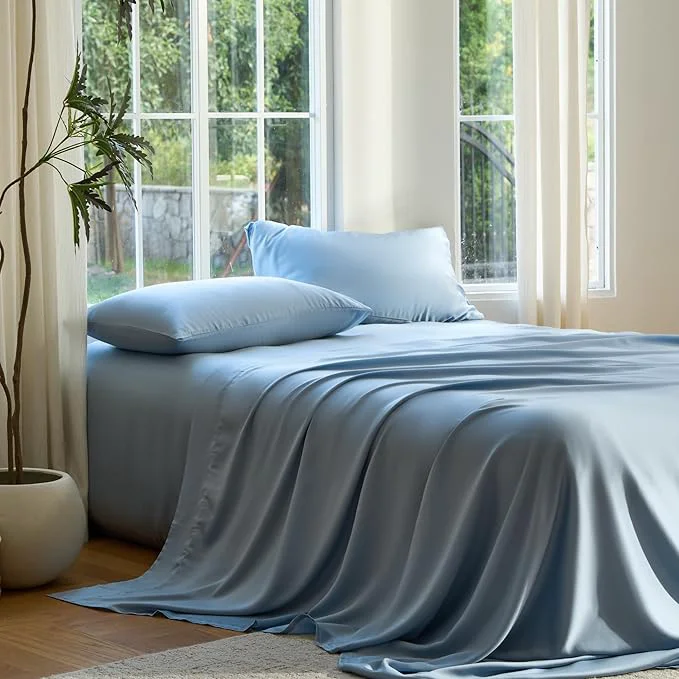 Sophisticated DOZ Sheet Set Viscose derived from Bamboo Organically Grown Buttery Soft Carefully Designed