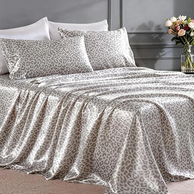Verified FreshCulture Satin Sheets King Size Sophisticated