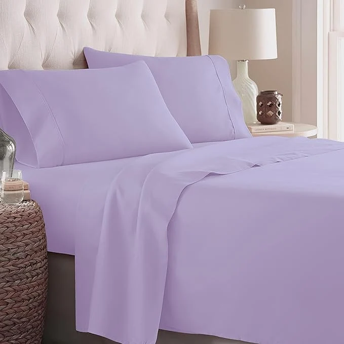 Prestigious Danjor Linens Twin Bunk Bed Sheets w 2 Pillowcases Lightweight Brushed First-Class