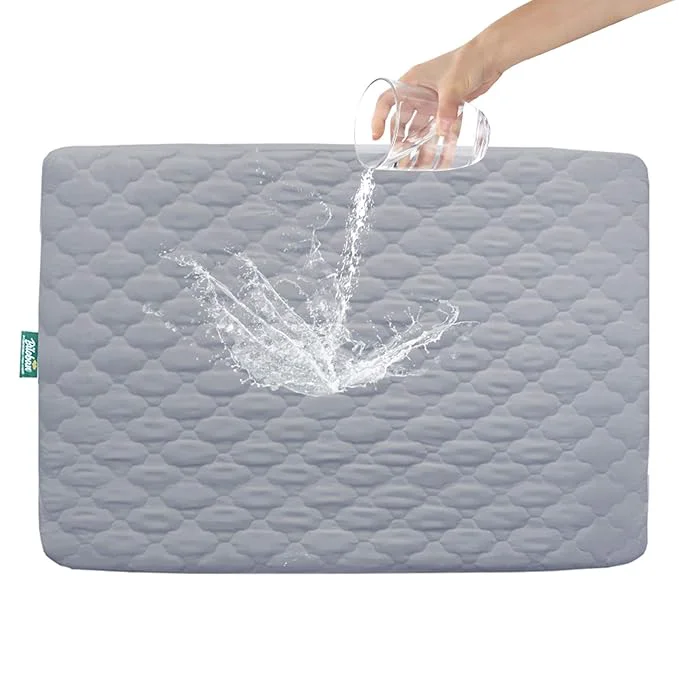 Expertly Made Biloban 2 Pack Pack and Play Mattress Protector Sheets Fitted Waterproof First-Class