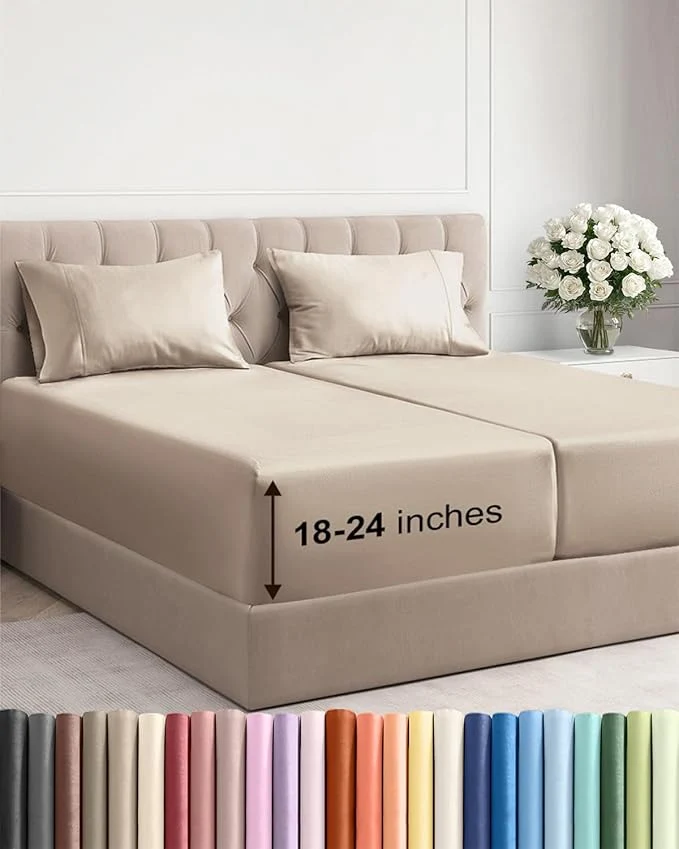 Pure Extra Deep Split King Sheet Set Efficient