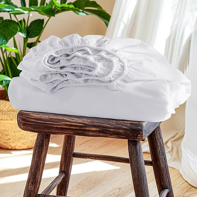 Efficient SONORO KATE French Linen Fitted Sheet Environmentally Friendly