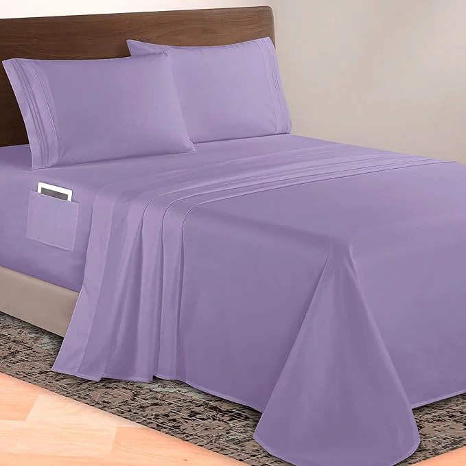 Superior Elegant Comfort Luxurious 1500 Premium Hotel Quality Microfiber 4-Piece Sheet Flexible