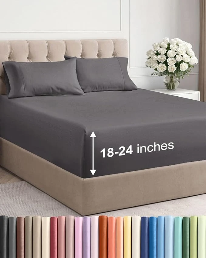 Next-Generation Extra Deep Queen Sheet Set Long-Lasting