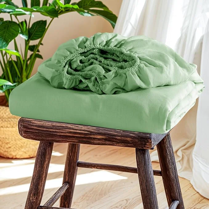 Official SONORO KATE French Linen Fitted Sheet Classic