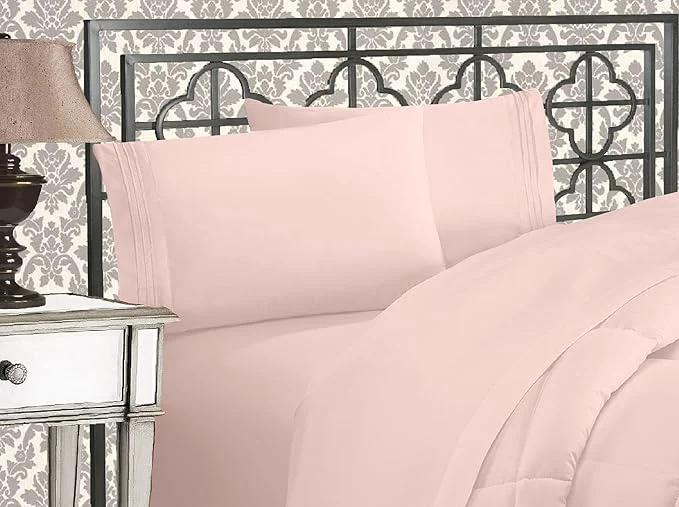 Convenient Elegant Comfort Luxurious 1500 Premium Hotel Quality Microfiber Three Line Reusable