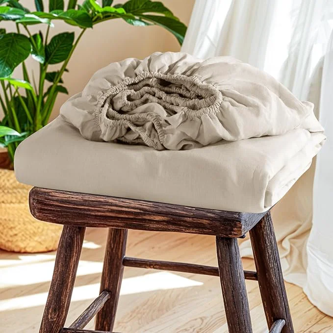 Reliable SONORO KATE French Linen Fitted Sheet Outstanding