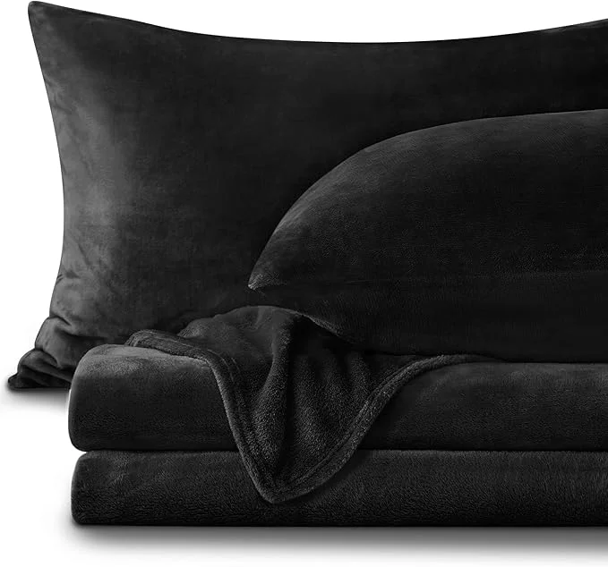 Elegant BEDELITE Flannel Sheets Full Size Black Outstanding