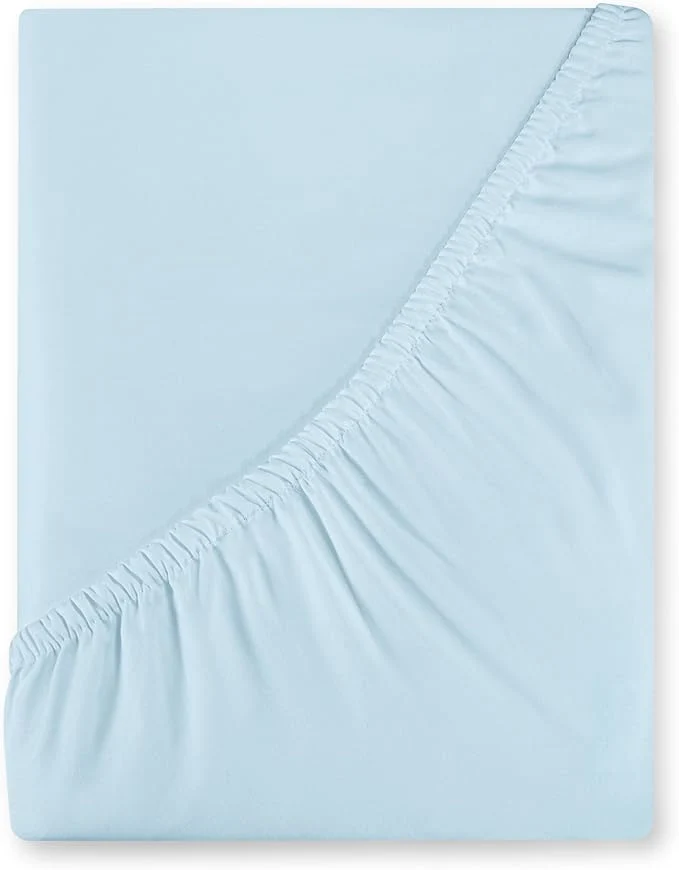 Genuine Royale Linen 400 Thread Count American Grown Cotton Fitted Sheet Twin Size Healthy