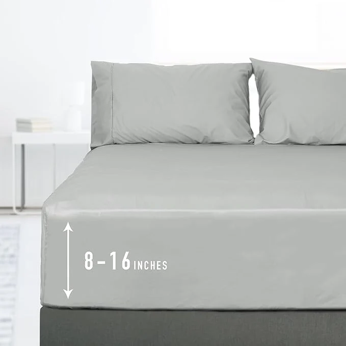 Elite Sunflower California King Fitted Sheet 1-Piece Deep Pocket Fitted Bottom Sheet Expertly Made