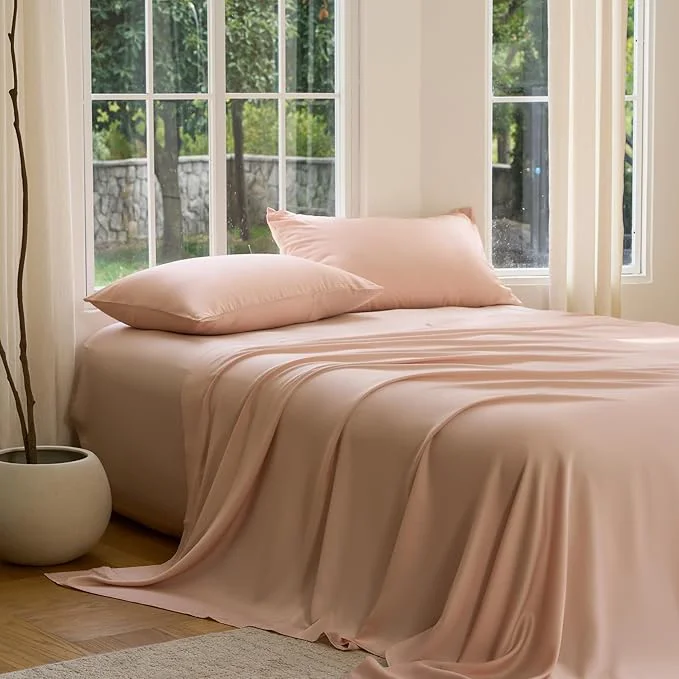Relaxed DOZ Sheet Set Viscose derived from Bamboo Organically Grown Buttery Soft Carefully Designed