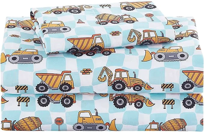 Long-Lasting lasoftan Kids Sheet Set Twin Size Twin Sheet Set Green