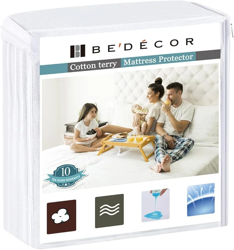 Certified Bedecor Twin XL Split King Waterproof Mattress Protector Protects Against User-Friendly
