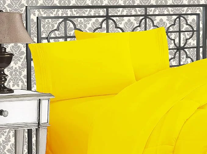 Casual Elegant Comfort Luxurious 1500 Premium Hotel Quality Microfiber Three Line Artisan
